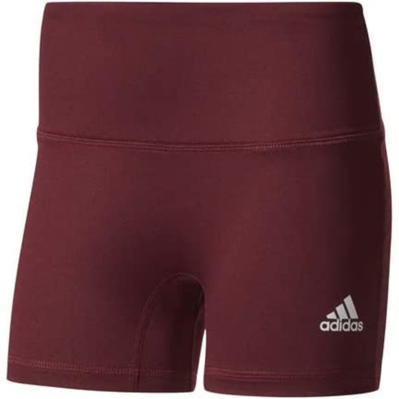 adidas Pants - Adidas four-inch short tights  - maroon